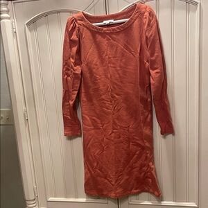 LOFT Orange Midi Dress